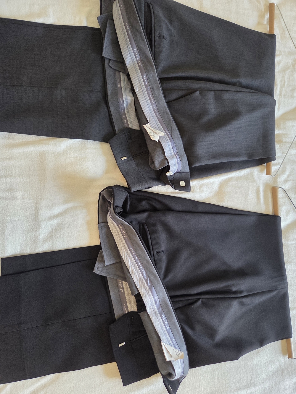 Haggar Men's Dress Pants in Charcoal and Black